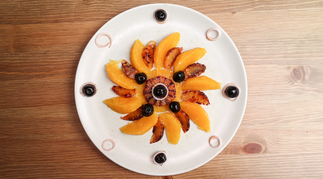 Salade d'oranges aux olives noires