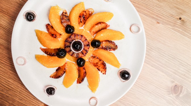 Salade d'oranges aux olives noires