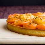 Tarte pêches abricots romarin